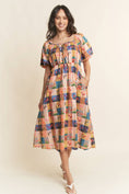 Load image into Gallery viewer, Climbing Trees Smock Midi Dress