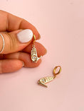 Load image into Gallery viewer, Deep Dive Palm Reader Huggie Earrings