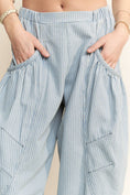 Load image into Gallery viewer, Cinderella Denim Striped Barrel Pants