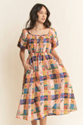 Load image into Gallery viewer, Climbing Trees Smock Midi Dress