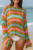 Load image into Gallery viewer, Firecracker Crochet Sweater Cover Up