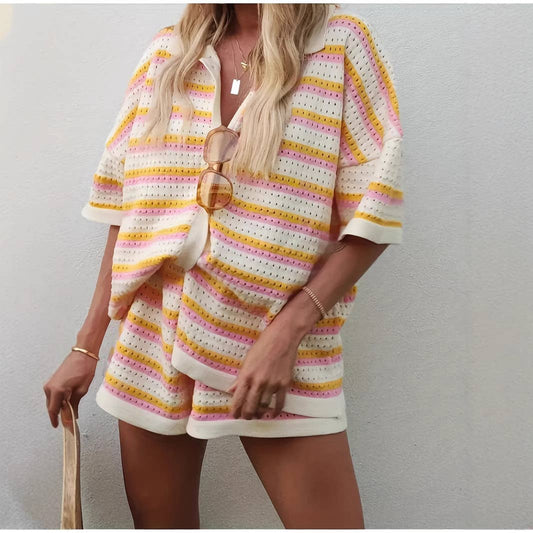 Porch Swing Short Sleeve Shorts Set