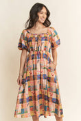 Load image into Gallery viewer, Climbing Trees Smock Midi Dress
