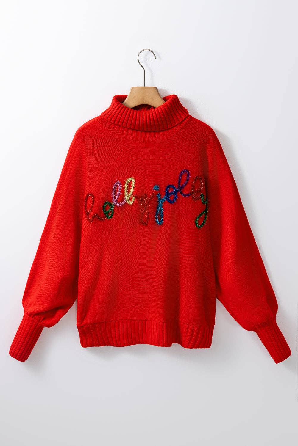 Christmas Holly Jolly Tinsel Sweater