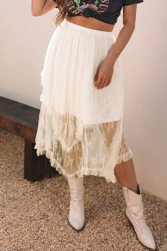 Nancy Bounds Lace Maxi Skirt