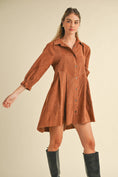 Load image into Gallery viewer, Family Dinner Corduroy Dress
