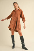 Load image into Gallery viewer, Family Dinner Corduroy Dress
