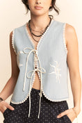 Load image into Gallery viewer, Bibbidi-Bobbidi-Boo Striped Denim Vest
