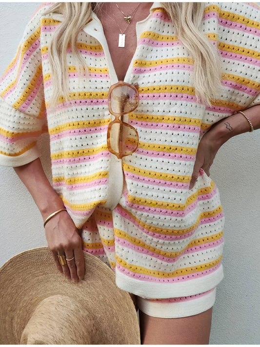 Porch Swing Short Sleeve Shorts Set