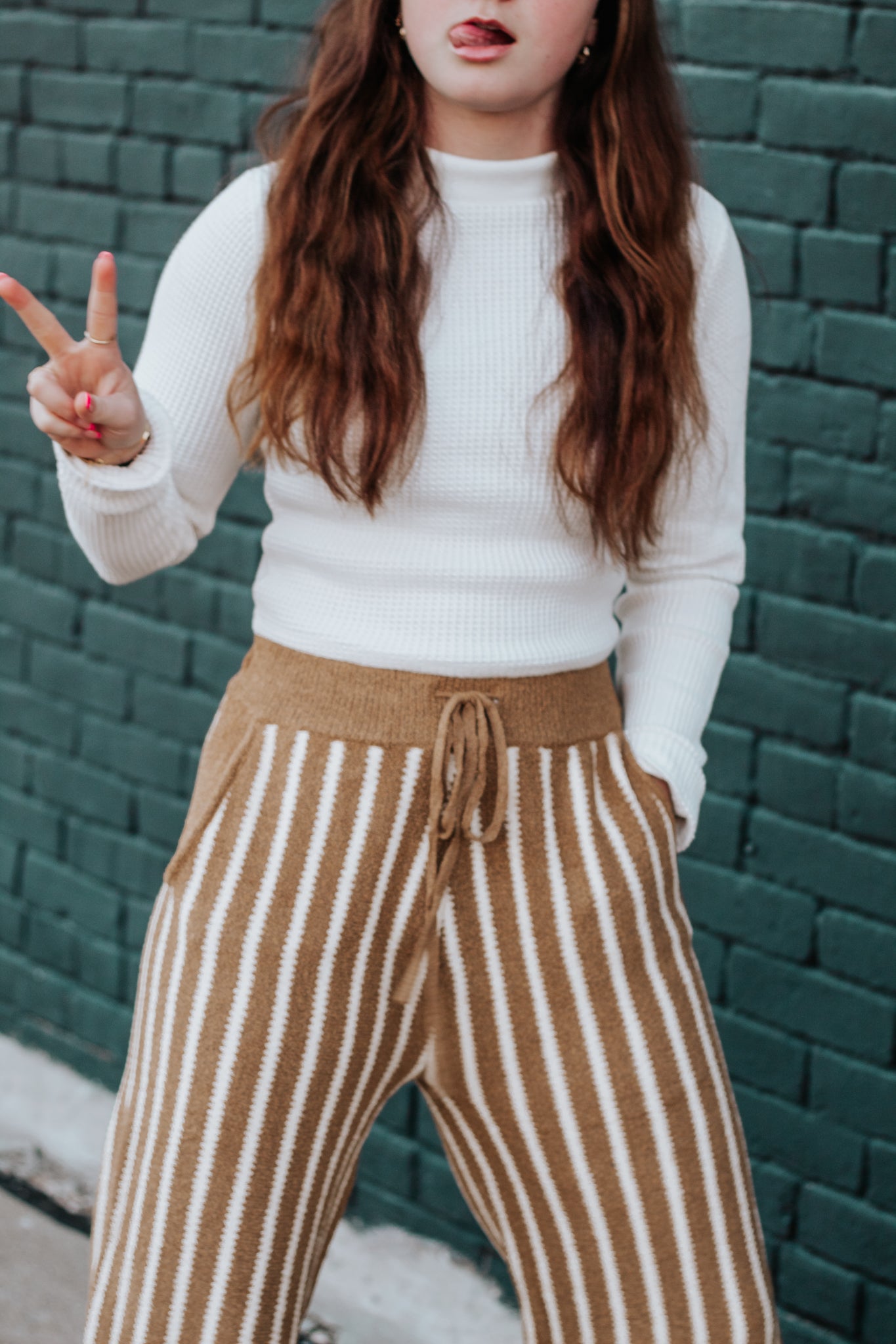 Precious Moments Cropped Sweater Pants