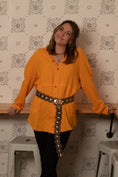 Load image into Gallery viewer, Poppies + Marigolds Tunic Shirt
