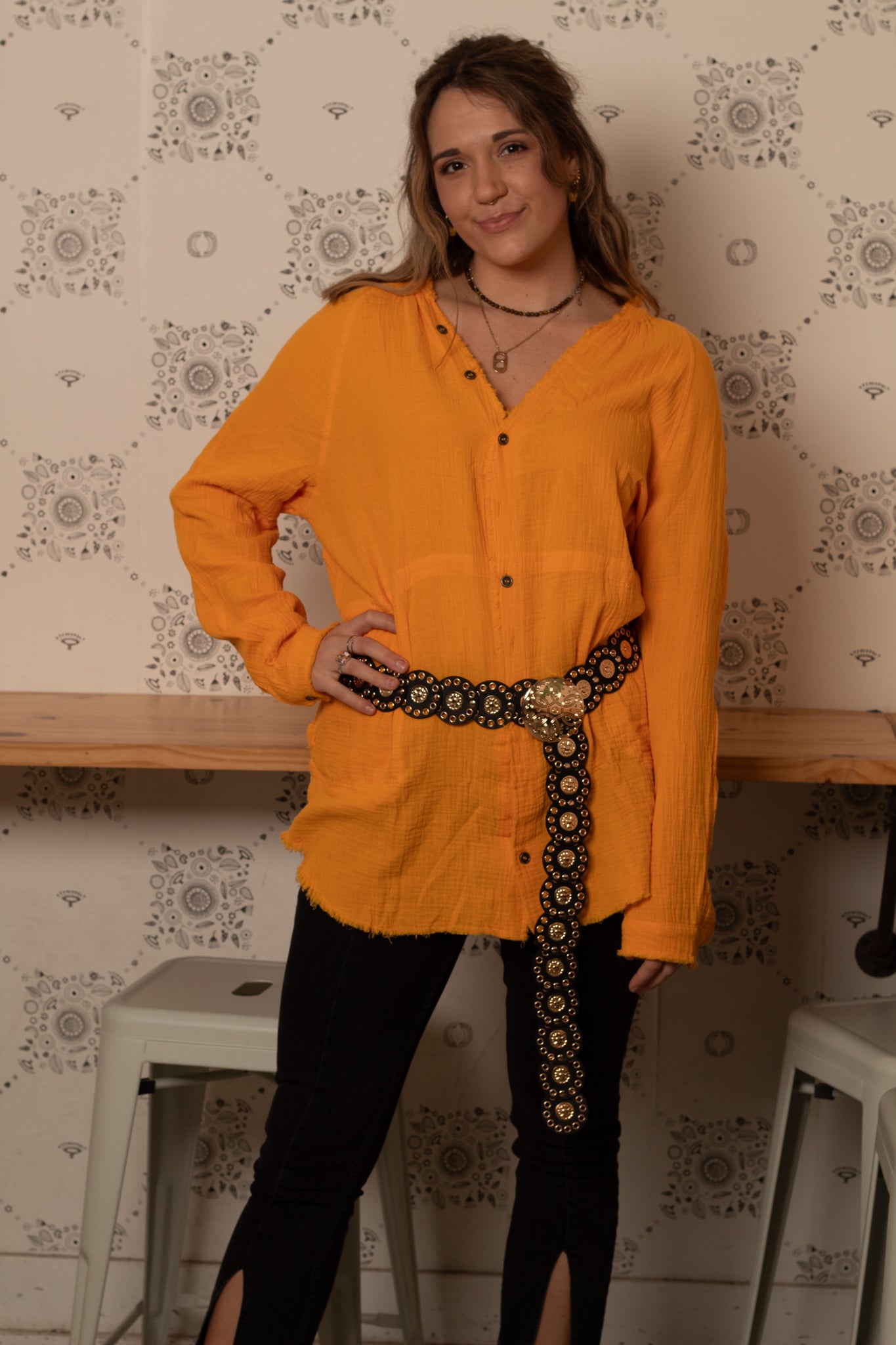 Poppies + Marigolds Tunic Shirt