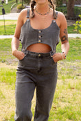 Load image into Gallery viewer, Speakeasy Black Denim Overall
