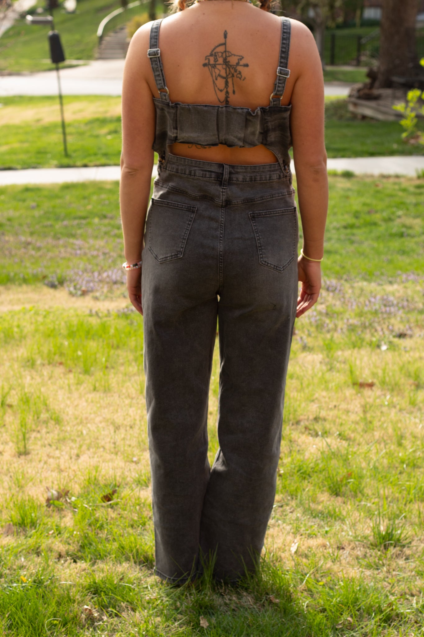 Speakeasy Black Denim Overall