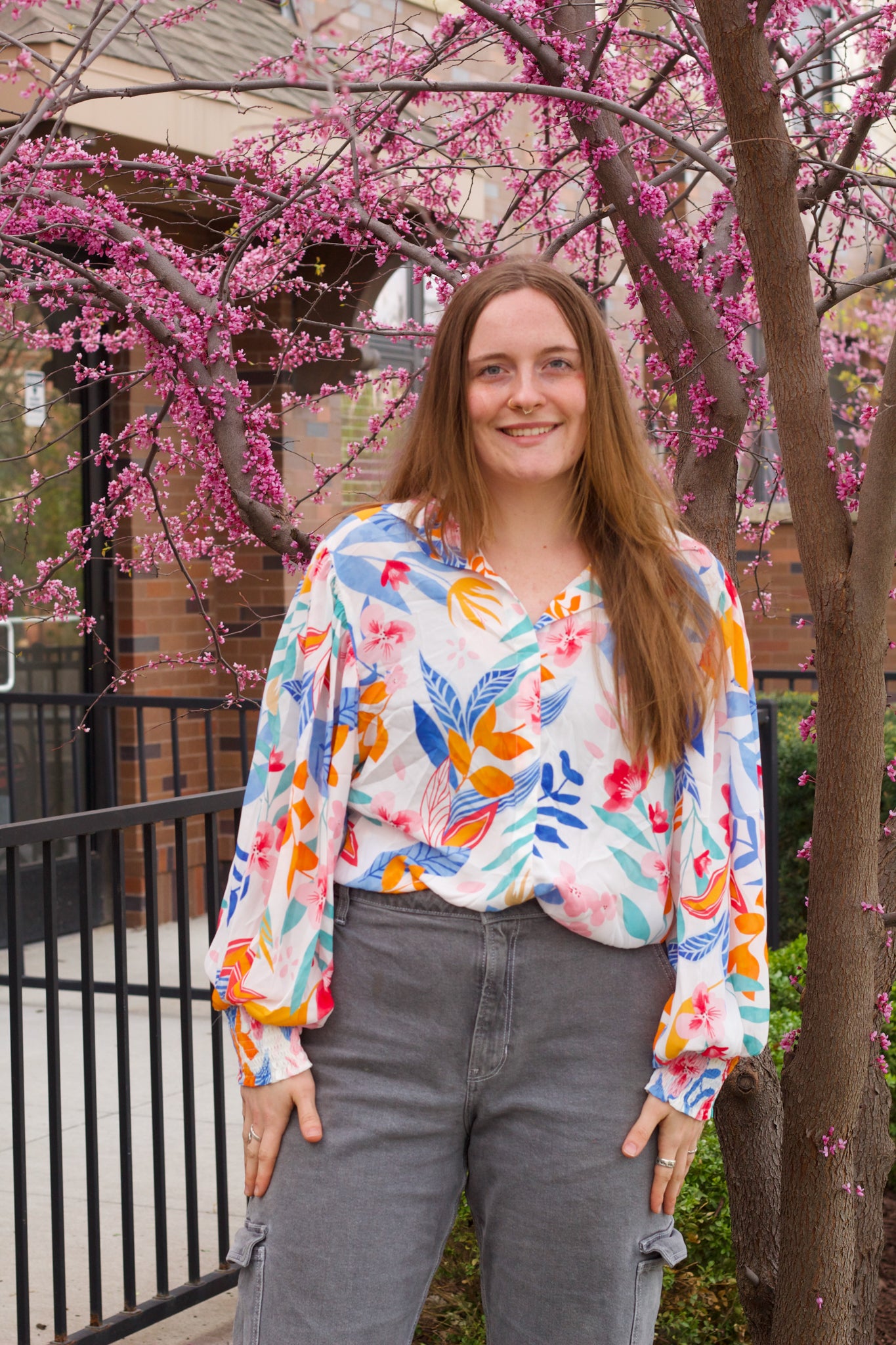 Jubilee Floral Billowy Blouse