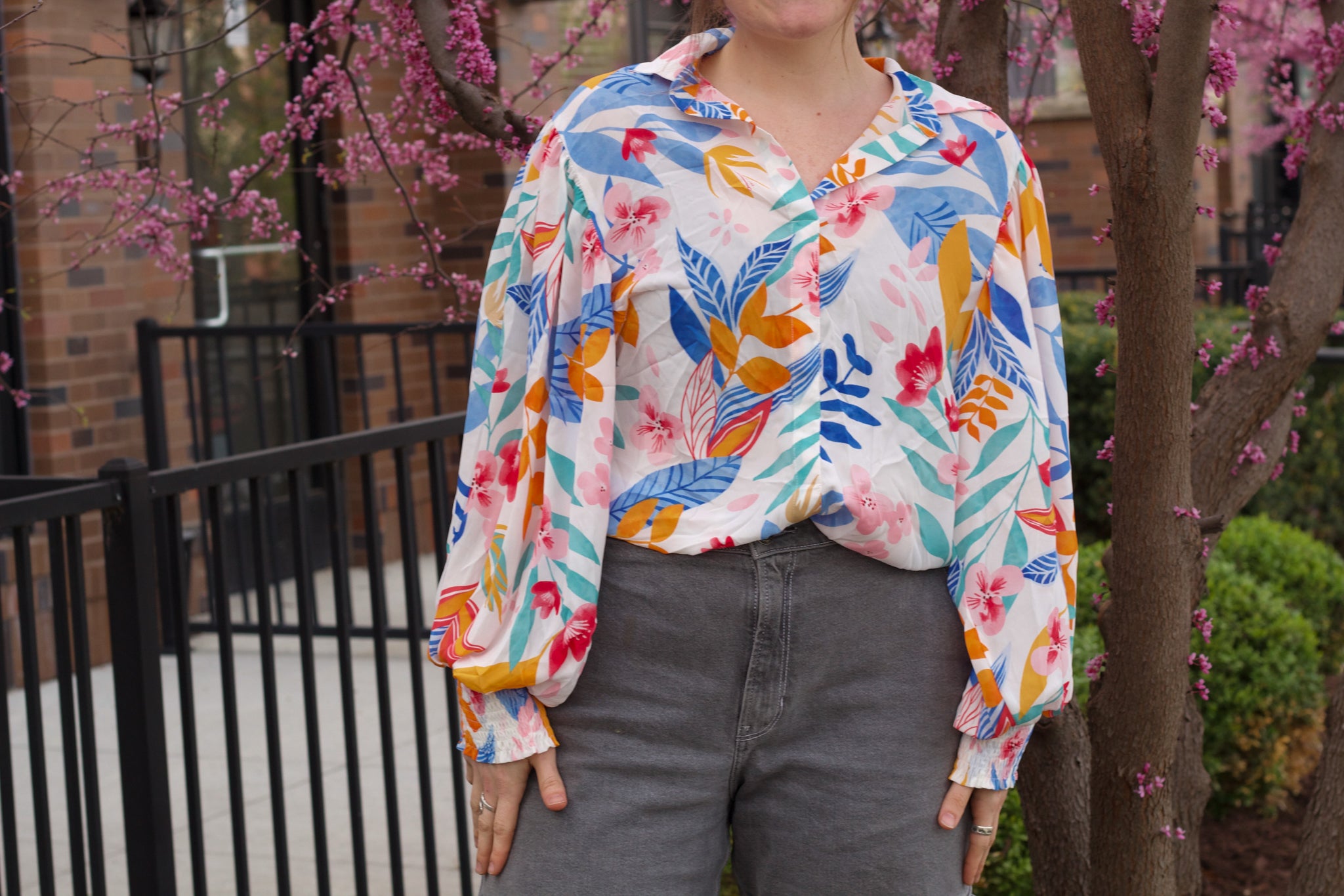 Jubilee Floral Billowy Blouse