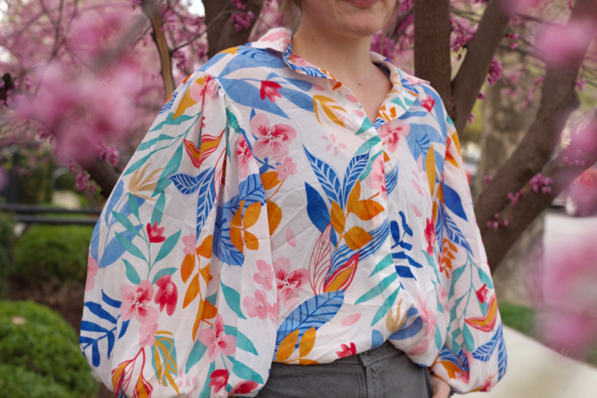 Jubilee Floral Billowy Blouse