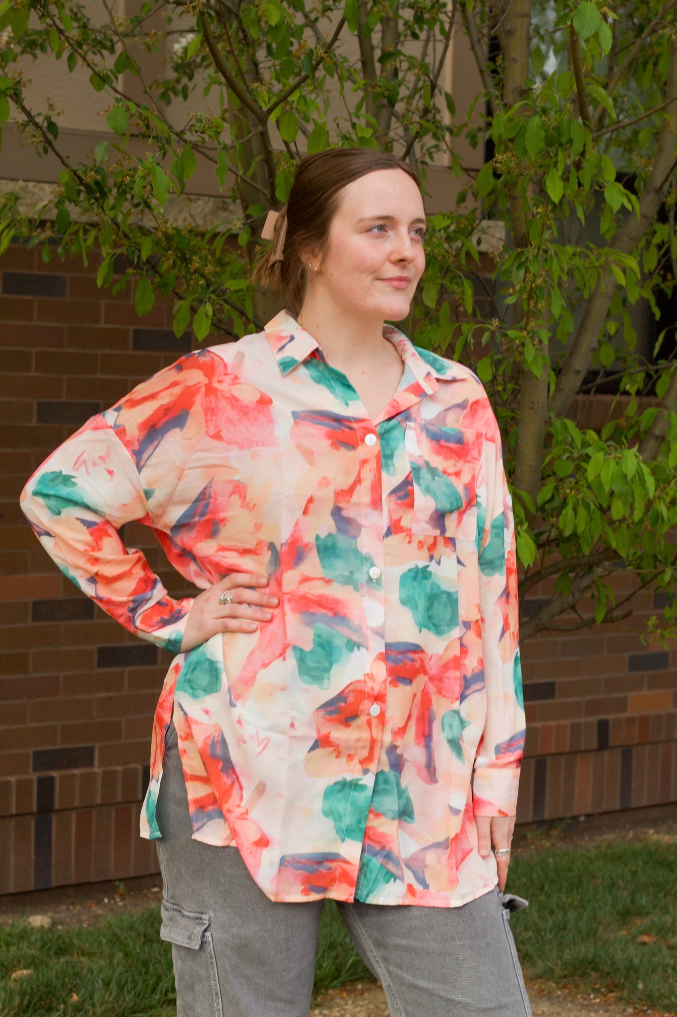 Gardener Floral Tunic Blouse