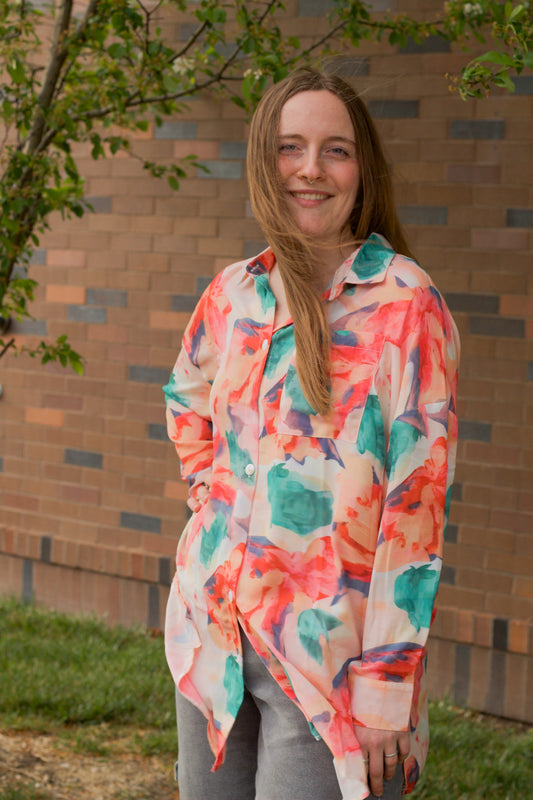 Gardener Floral Tunic Blouse