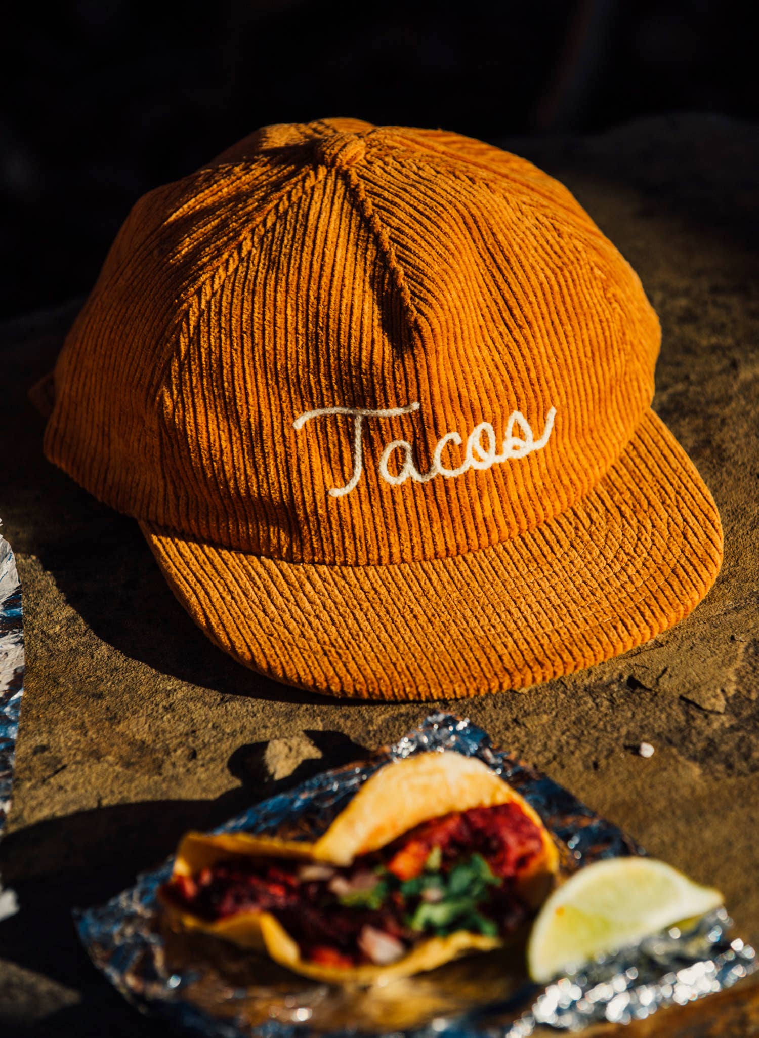 Down The Hatch Corduroy Chainstitch Hat